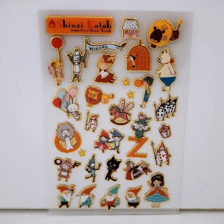 [BUNJANG] Shinzi Katoh Gold Foil Sticker / [고전문구] 신지 카토 금박 스티커