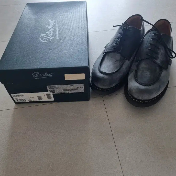 [BUNJANG] Paraboot Chambord Black Leather Shoes Size 8 / 파라부트 샴보드 블랙 8사이즈 새상품