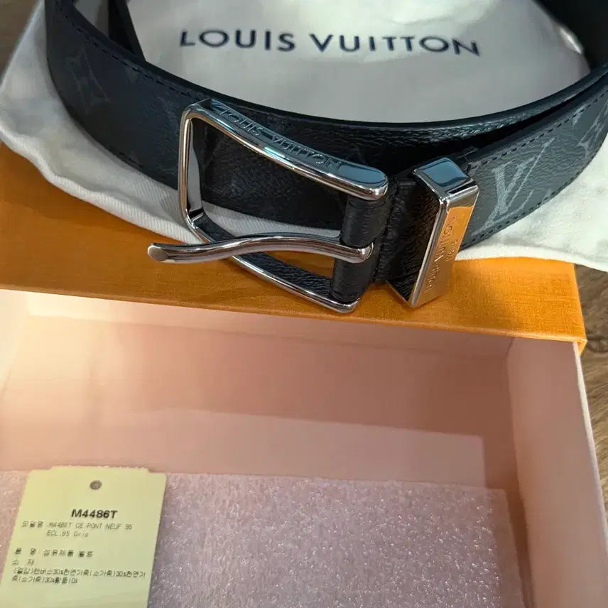 [BUNJANG] Louis Vuitton Pont Neuf Monogram Belt 35mm Size 95 / 루이비통 퐁 뇌프 모노그램 벨트 35mm 95사이즈
