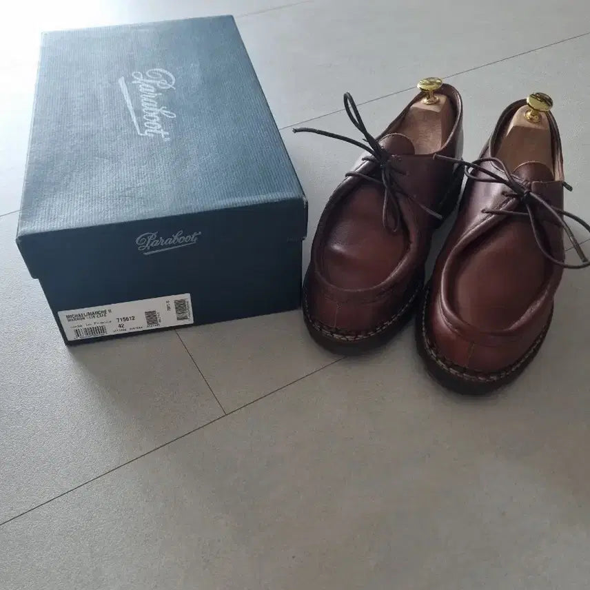 [BUNJANG] Paraboot Michael Marron Leather Shoes Size 42 / 파라부트 미카엘 마룬 42사이즈