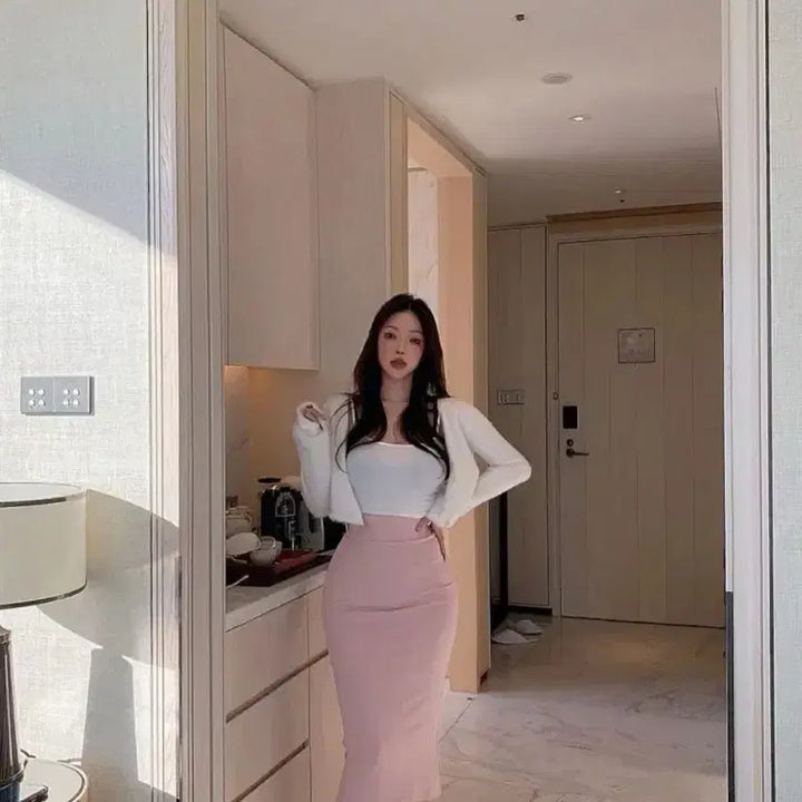 [BUNJANG] Hipnatic MADE Banding Long Skirt - Black / [히프나틱 MADE 역대급 밴딩 롱스커트- black]