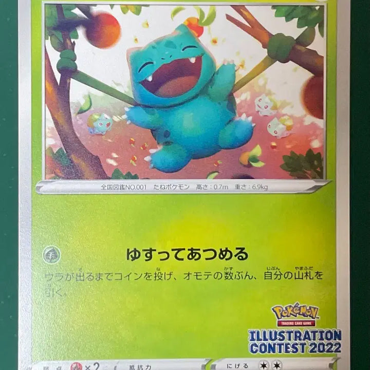 [BUNJANG] Pokemon Illustration Contest 2022 Bulbasaur Promo Japanese Card / 포켓몬 카드 이상해씨 프로모 일판 (일러스트 콘테스트 2022)