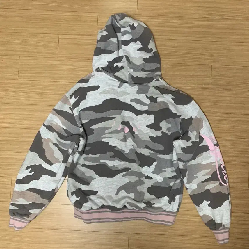 [BUNJANG] NYXX Camo Emblem Printing Hooded Zip-Up / 엔와이엑스엑스 카모 엠블럼 프린팅 후드 집업 nyxx