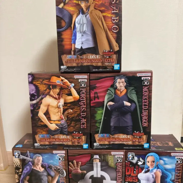 [BUNJANG] One Piece DXF Grandline Series 6 Figure Bundle Set / 원피스 피규어 DXF  Grandline 시리즈 6종 일괄