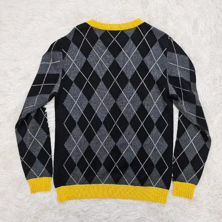 [BUNJANG] MSGM Argyle Check Knit Sweater (M) / MSGM 아가일체크 니트 M
