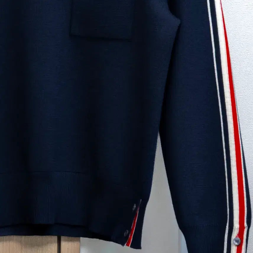 [BUNJANG] Thom Browne Side Stripe Milano Stitch Knit Navy / 톰브라운 사이드라인 밀라노스티치 니트 네이비 3