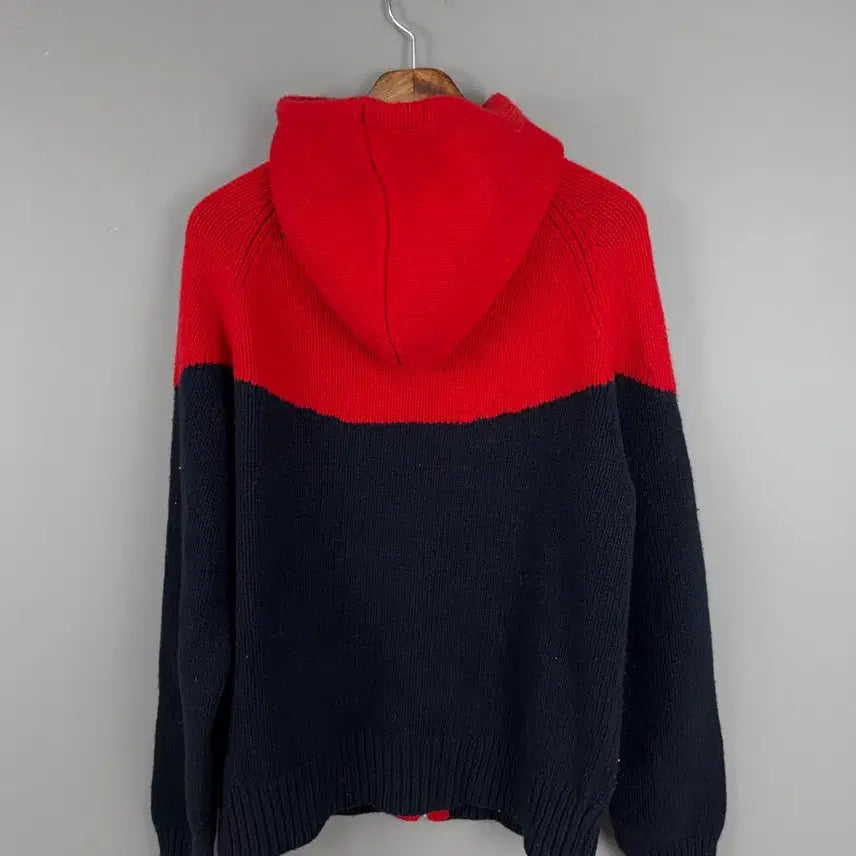 [BUNJANG] Nike Vintage Knit Hooded Zip-Up Sweatshirt / 나이키 빈티지 니트 후드집업 E0512
