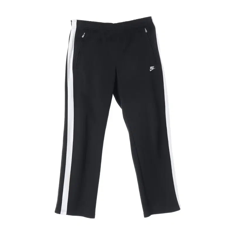 [BUNJANG] Nike Swoosh Side Line Black Track Pants L / 나이키 스우시 사이드 라인 블랙 트랙팬츠 L