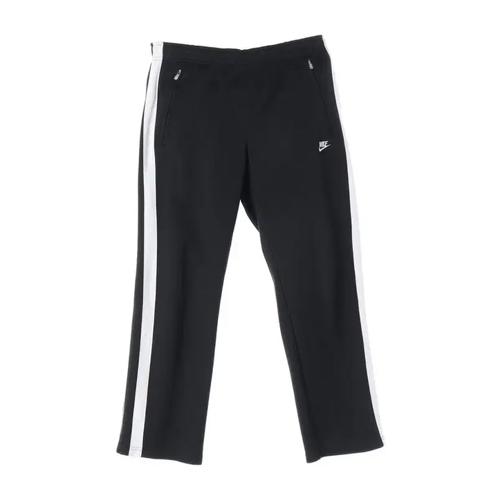 [BUNJANG] Nike Swoosh Side Line Black Track Pants L / 나이키 스우시 사이드 라인 블랙 트랙팬츠 L