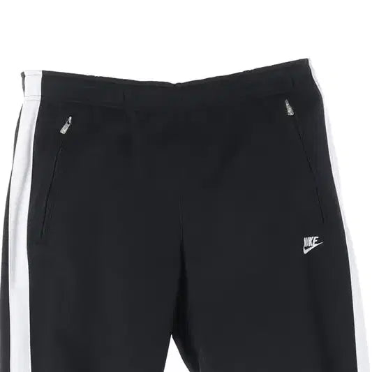 [BUNJANG] Nike Swoosh Side Line Black Track Pants L / 나이키 스우시 사이드 라인 블랙 트랙팬츠 L