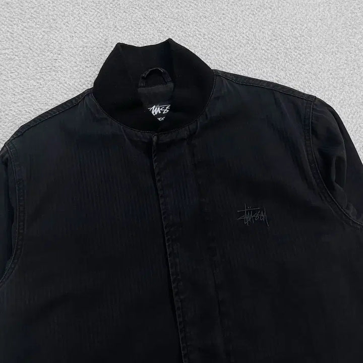 [BUNJANG] Stussy 00s Cotton Neck Jacket Black / 스투시 Stussy 00s 코튼 넥 자켓 블랙