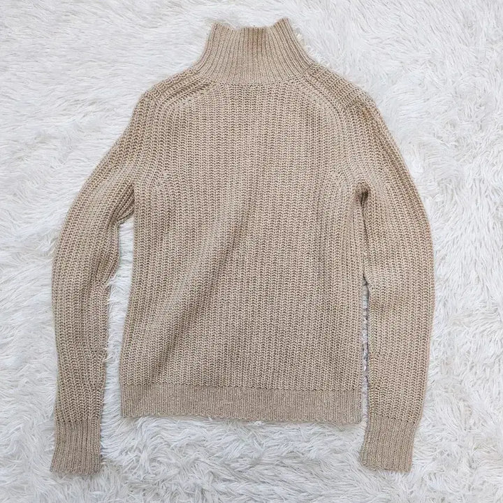 [BUNJANG] Theory 100% Cashmere Beige Turtleneck Knit Sweater / 띠어리 캐시미어100 베이지색 목폴라 니트 스웨터