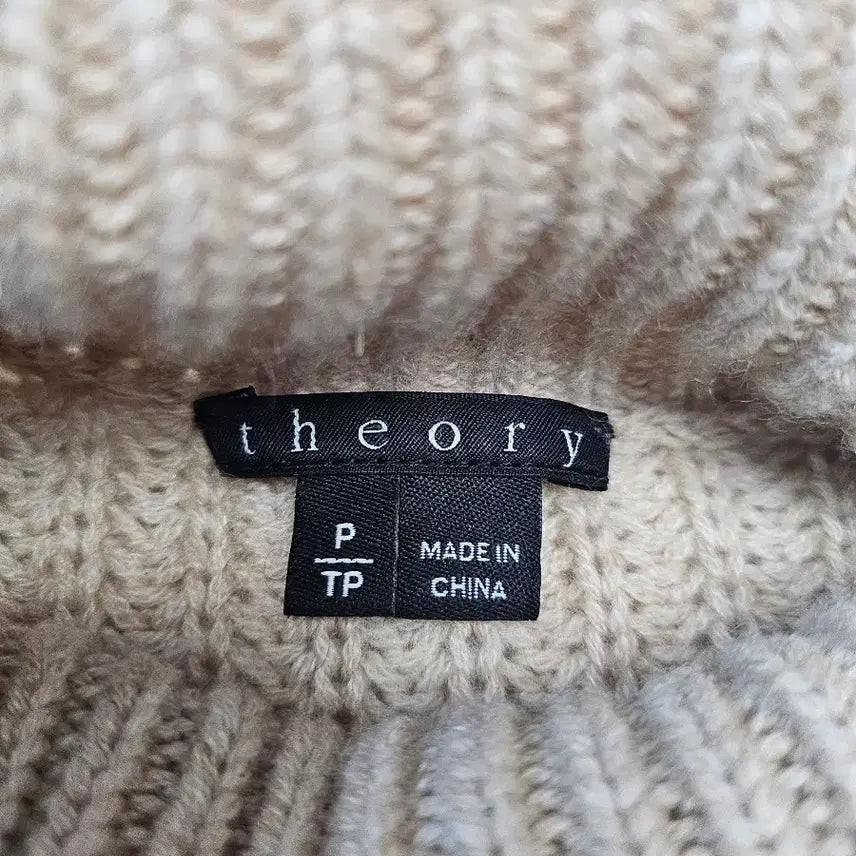 [BUNJANG] Theory 100% Cashmere Beige Turtleneck Knit Sweater / 띠어리 캐시미어100 베이지색 목폴라 니트 스웨터