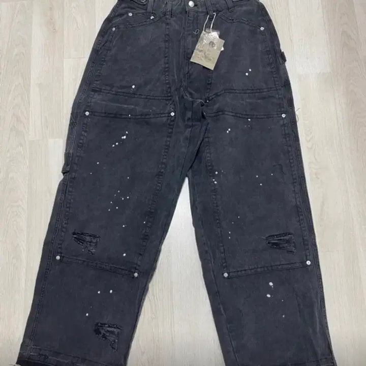 [BUNJANG] BIGUNION Painting Carpenter Pants / (M) 빅유니온 페인팅 카펜터 팬츠