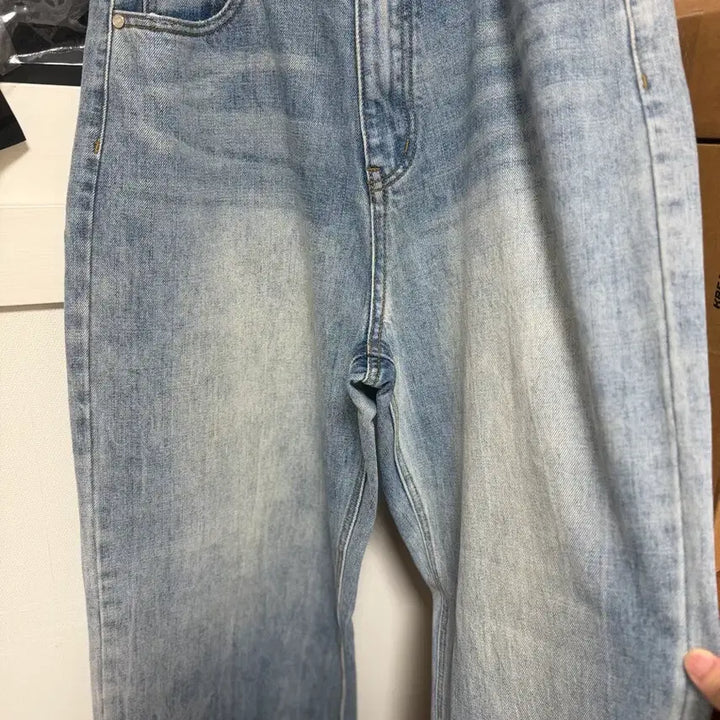 [BUNJANG] dnshr Signature Wide Denim Jeans - Thor Blue (Size L) / 디앤에스알 dnsr 시그니처 와이드 데님 토르블루 L사이즈