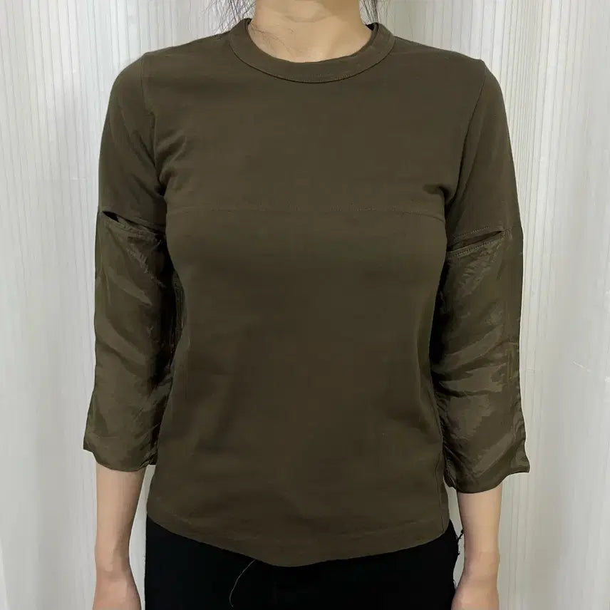 [BUNJANG] Comme des Garçons Layered 7-Sleeve T-Shirt / 꼼데가르송 레이어드 7부 티셔츠