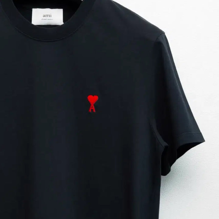 [BUNJANG] AMI Paris Small Heart Short Sleeve T-Shirt Black L / 아미 스몰하트 반팔 티셔츠 블랙 L