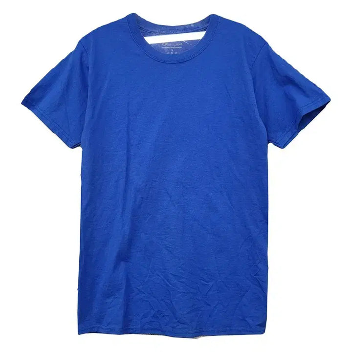 [BUNJANG] Champion Blue Cotton T-Shirt (Size S) / 챔피온 블루 반팔티 S