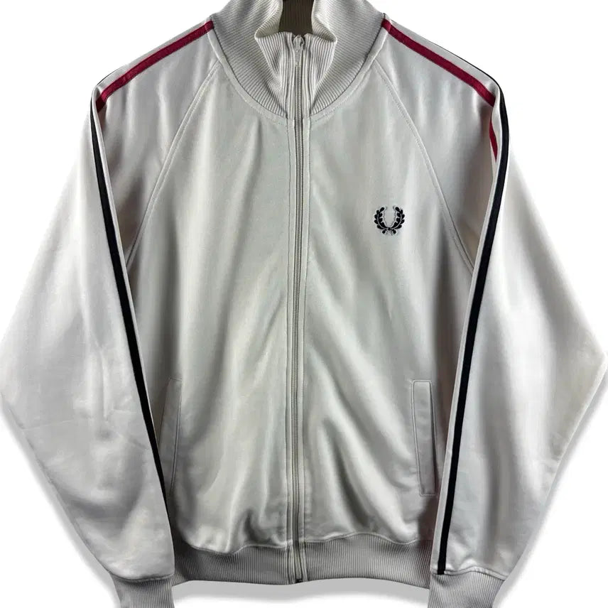 [BUNJANG] Fred Perry Ivory Track Top Jersey / 프레드페리 아이보리 트랙탑 져지3488