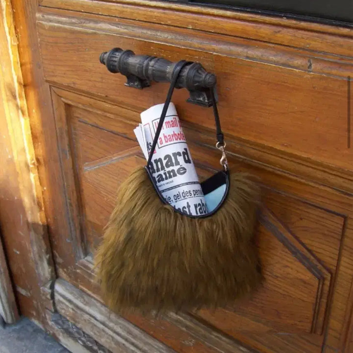 [BUNJANG] MinuitMute Sheratto Fur Tote Bag / 미닛뮤트 샤케라토 퍼 가방