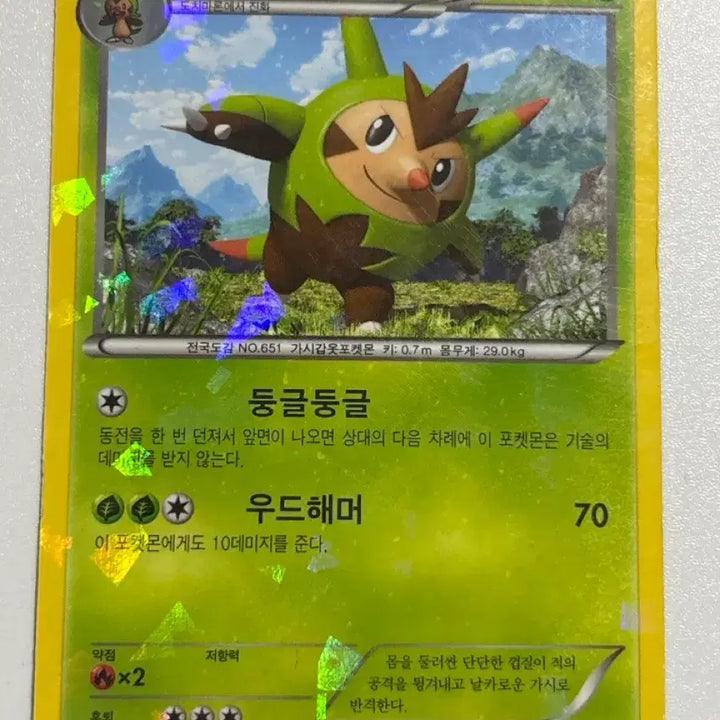 [BUNJANG] 2016 CP4 Togedemaru Pokemon Card / 2016 CP4 포켓몬 카드 도치보구