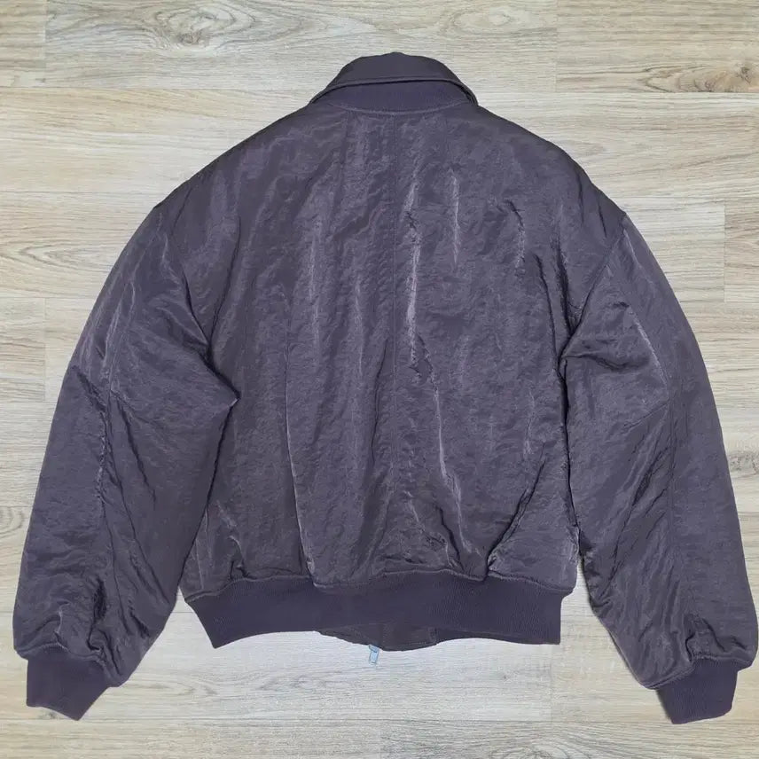 [BUNJANG] Noir 23FW Heavy Nylon Padded Cropped Blouson (Burgundy / Size 48) / 23fw 노이어 헤비 나일론 패디드 크롭 블루종 (버건디 / 48사이즈)