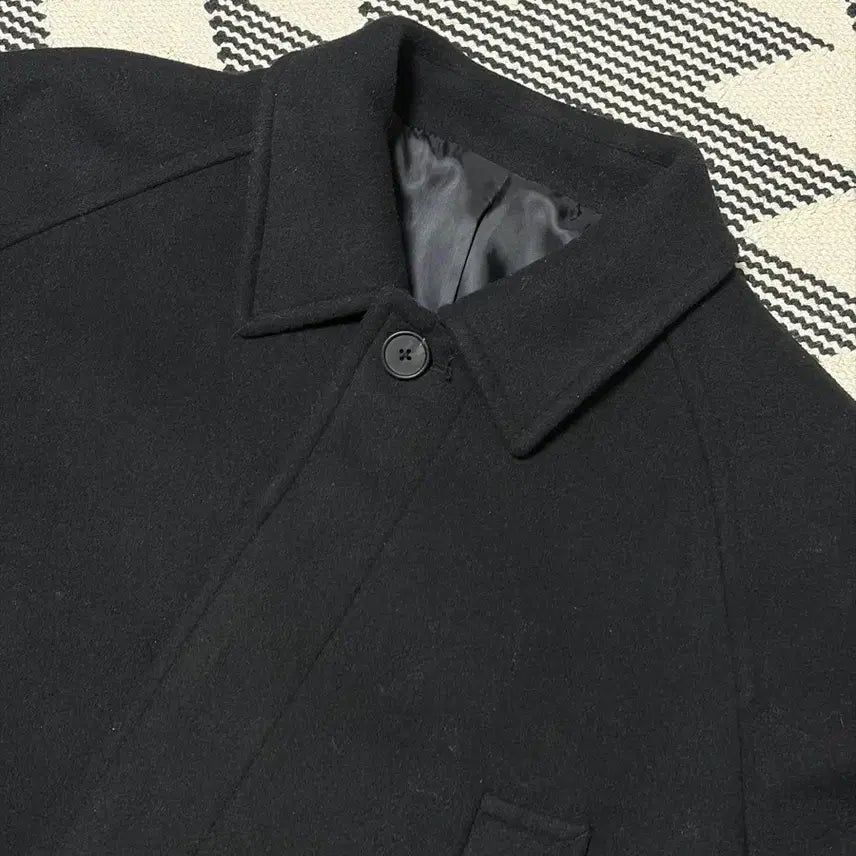 [BUNJANG] Musinsa Standard Wool Blend Oversized Muff Balmacaan Coat / 무탠다드 울 블렌드 오버사이즈 머프 발마칸 코트