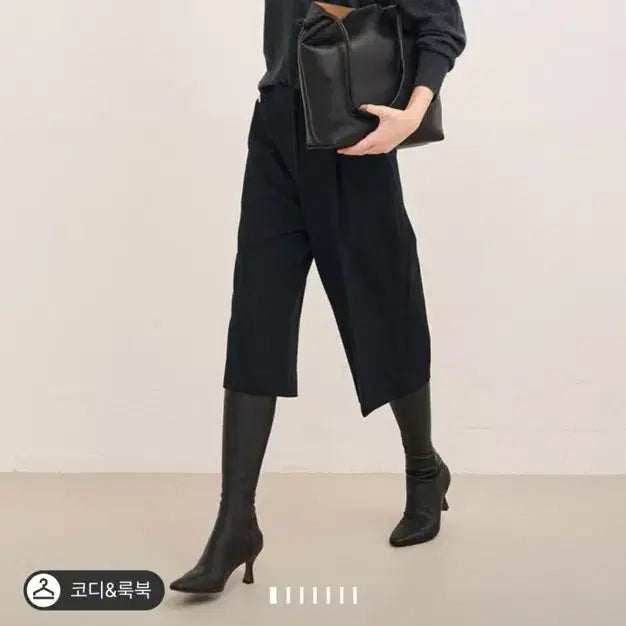 [BUNJANG] SJSJ Cropped Pants Dark Gray Size 64 / [무료배송]한섬 SJSJ 크롭 팬츠(55)