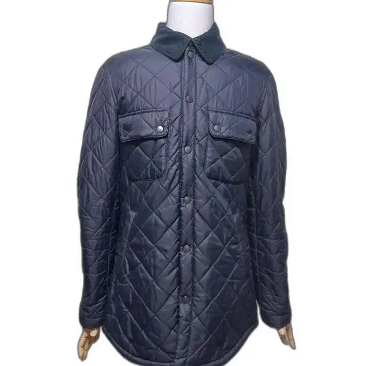 [BUNJANG] Barbour Corduroy Trimmed Diamond Quilted Padded Work Jacket (Men&