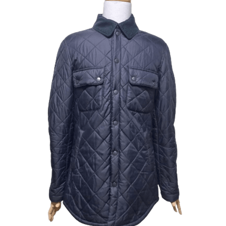 [BUNJANG] Barbour Corduroy Trimmed Diamond Quilted Padded Work Jacket (Men&