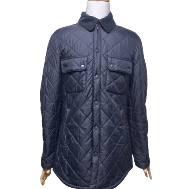 [BUNJANG] Barbour Corduroy Trimmed Diamond Quilted Padded Work Jacket (Men&