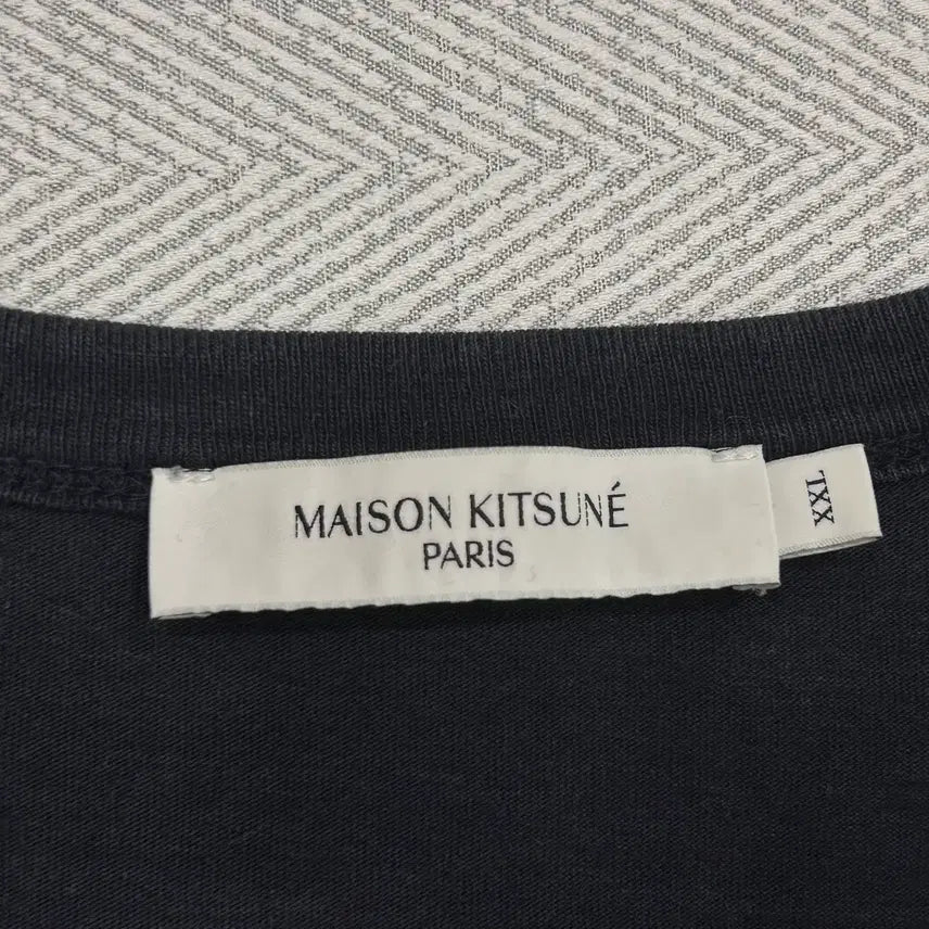 [BUNJANG] Maison Kitsuné Fox Head Short Sleeve T-Shirt Navy / [2XL] 메종키츠네 폭스 헤드 반팔 티셔츠 네이비 05사이즈