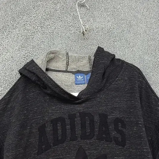 [BUNJANG] Adidas Printing Black Hooded T-Shirt / 아디다스 프린팅 블랙 후드 반팔티 163cm