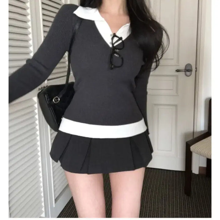 [BUNJANG] HINIK Pelci Skirt Pants - Black, Small / [히니크 펠시 치마바지 -black,s]
