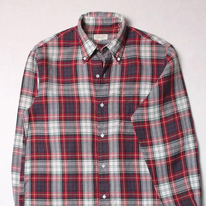 [BUNJANG] 100 Plaid Linen Shirt Regular Fit / 100 플레이드 리넨셔츠 레귤러핏 179