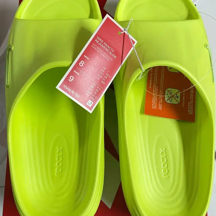 [BUNJANG] Nike ReactX Rejuvenate Slide Volt Ice Slippers / [260] 나이키 리액트X 리주버네이트 슬라이드 볼트 아이스 슬리퍼