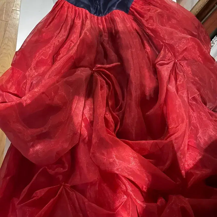 [BUNJANG] Red Hanbok Dress (Excluding Bolero) Size 55 / 레드 한복 드레스 (볼레로 미포함)