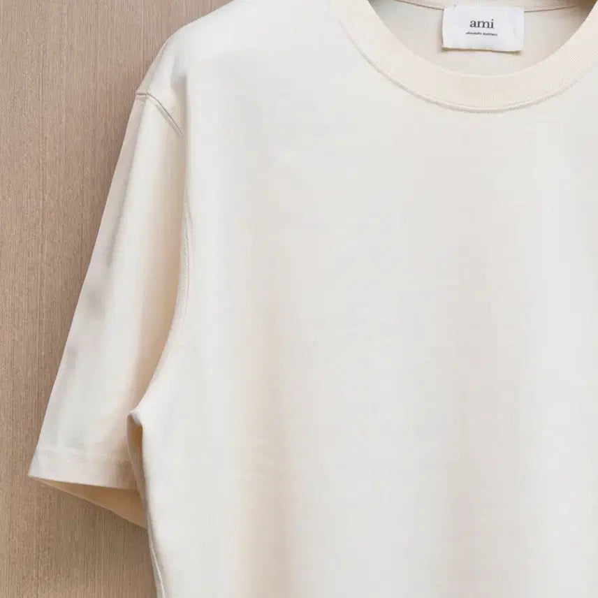 [BUNJANG] AMI Tonal Heart Short Sleeve T-Shirt Beige XL / 아미 톤온톤 하트 반팔티 베이지 XL