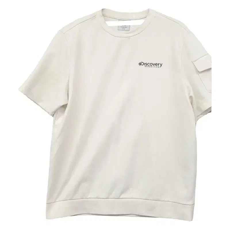 [BUNJANG] Discovery Expedition Cream Short-Sleeve T-Shirt / 디스커버리 크림 반팔티 85