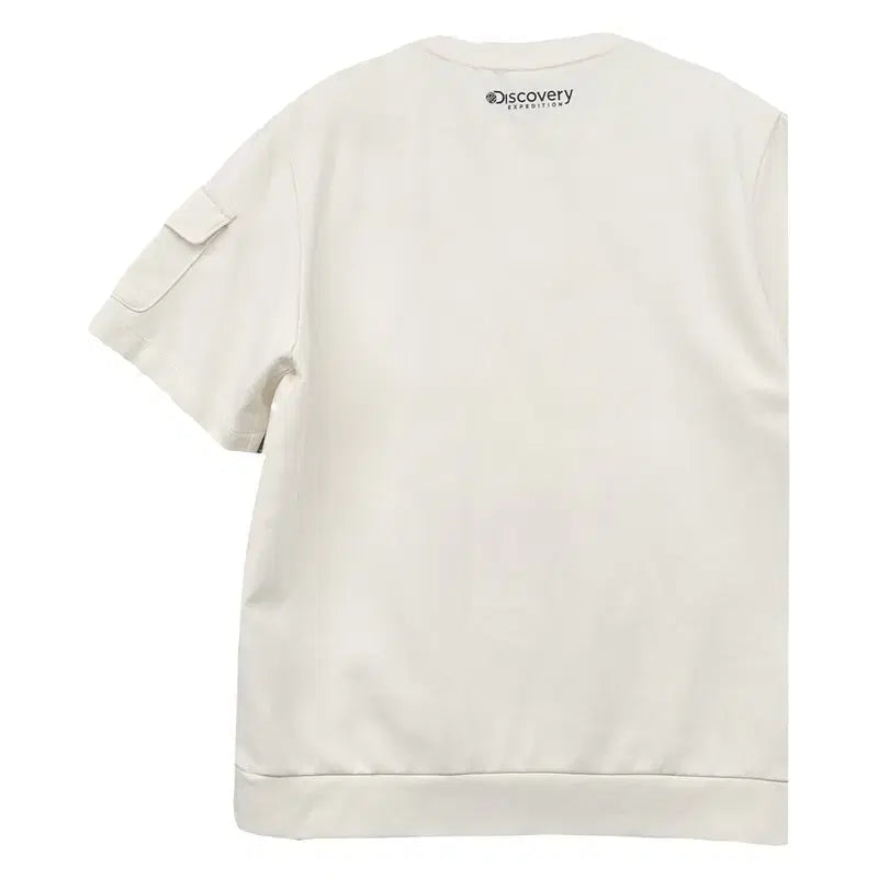 [BUNJANG] Discovery Expedition Cream Short-Sleeve T-Shirt / 디스커버리 크림 반팔티 85