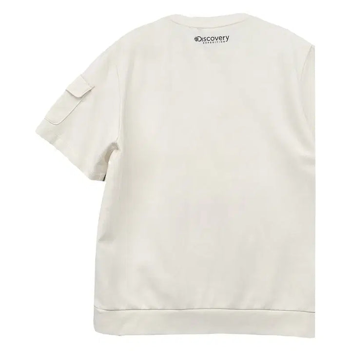 [BUNJANG] Discovery Expedition Cream Short-Sleeve T-Shirt / 디스커버리 크림 반팔티 85