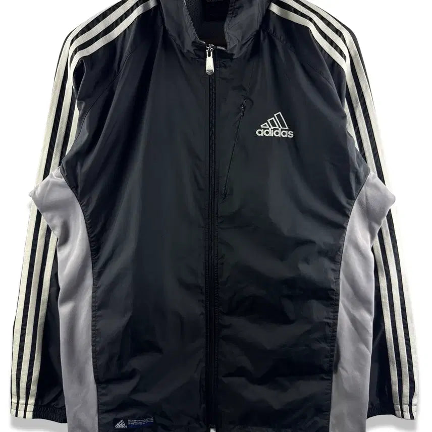 [BUNJANG] Adidas Old School Color-Block Three-Stripe Windbreaker Jacket / 아디다스 올드스쿨 배색 삼선 바람막이3489