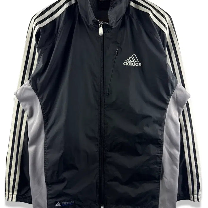 [BUNJANG] Adidas Old School Color-Block Three-Stripe Windbreaker Jacket / 아디다스 올드스쿨 배색 삼선 바람막이3489