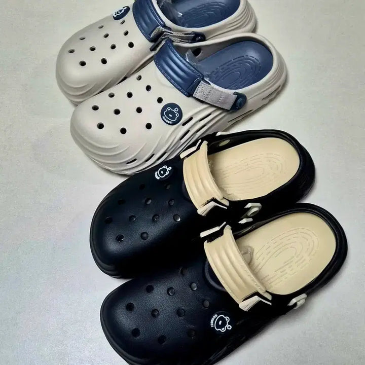 [BUNJANG] Bear Detail Mule Slippers / 