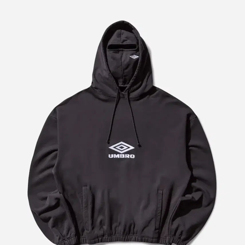 [BUNJANG] Umbro x Slam Jam Heritage Logo Hoodie Black / 엄브로 x 슬램잼 헤리티지 로고 마스크 후드 블랙