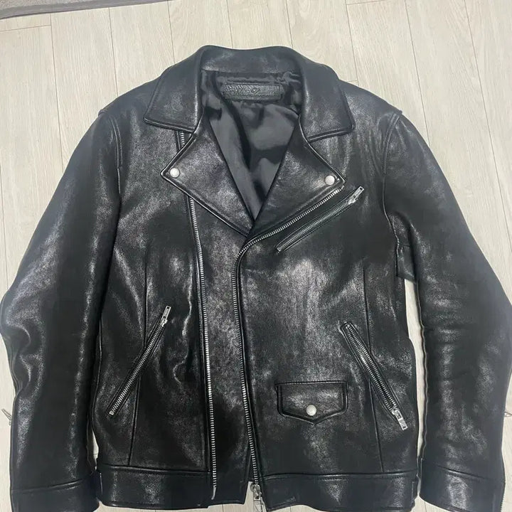 [BUNJANG] Noir Larmes Black Lambskin Rider Jacket Size 46 / 느와르라르메스 블랙 양가죽 라이더 자켓 46