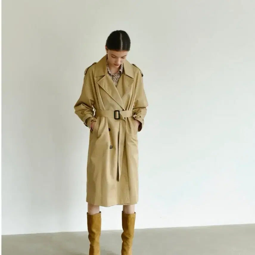 [BUNJANG] 1159 Studio Ring Trench Coat Beige / (1159스튜디오) 링 트랜치코트 베이지
