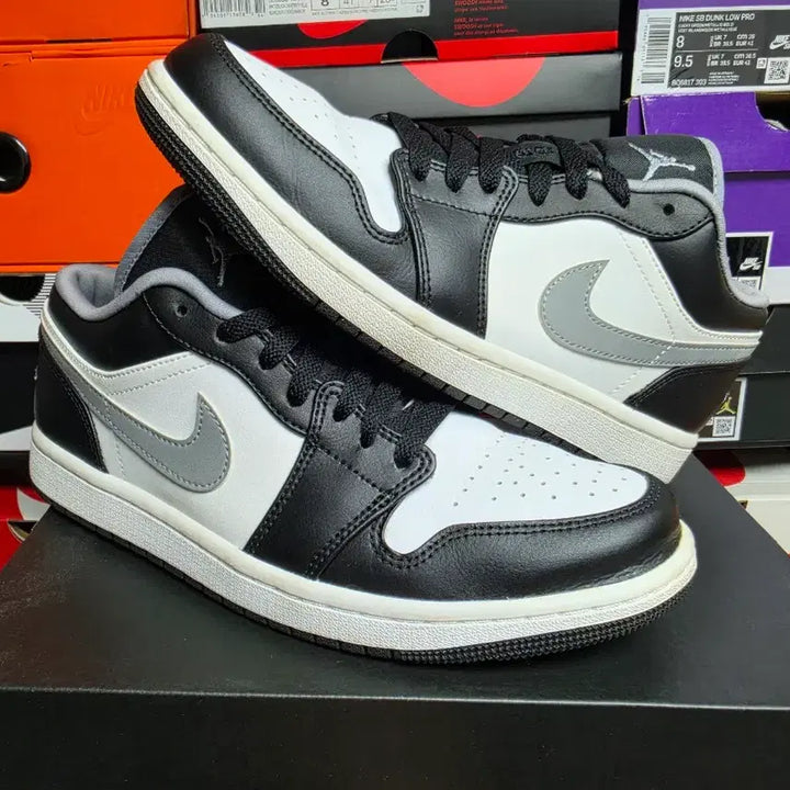 [BUNJANG] Nike Jordan 1 Low Black Particle Grey / 나이키 조던 1 로우 블랙 파티클 그레이 (260)