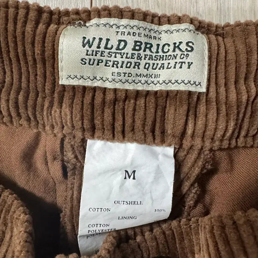 [BUNJANG] Wildbricks Corduroy Pants Brown M / 와일드브릭스 코듀로이 팬츠 M 브라운