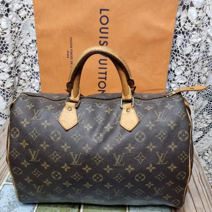 [BUNJANG] Louis Vuitton Monogram Speedy 35 Bag / 정품루이비통 모노그램스피디35